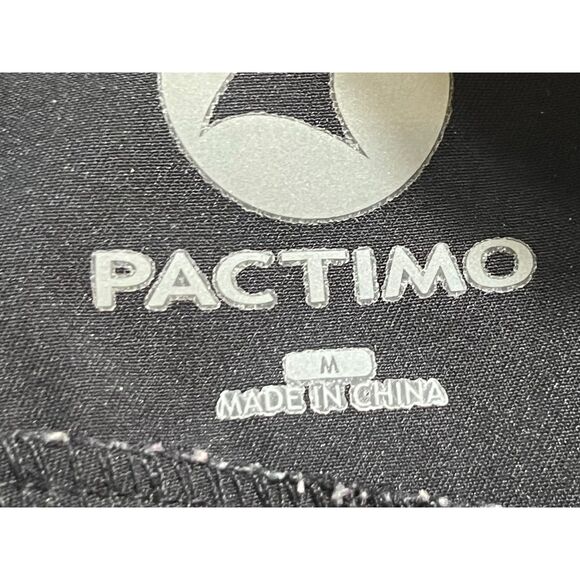 Mens Pactimo Cycling Shorts Medium Adjustable Waist Black 9" - Picture 8 of 10